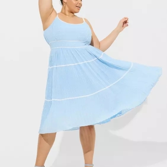 torrid Dresses & Skirts - NWOT Torrid X Marilyn Monroe Pleated Tiered Dress- Size 24 (READ DESCRIPTION)